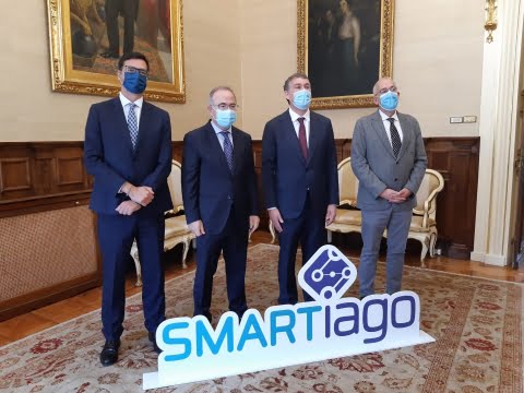 Presentación del primer vehículo eléctrico autónomo de Santiago de Compostela